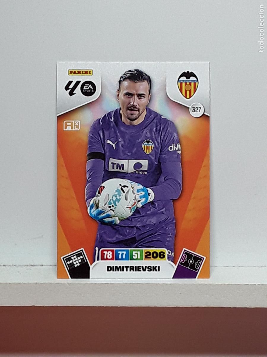 Coleccionismo cromos antiguos: ADRENALYN 2025 2026 25 26 ALBUM PANINI LIGA N 327 VALENCIA DIMITRIEVSKI