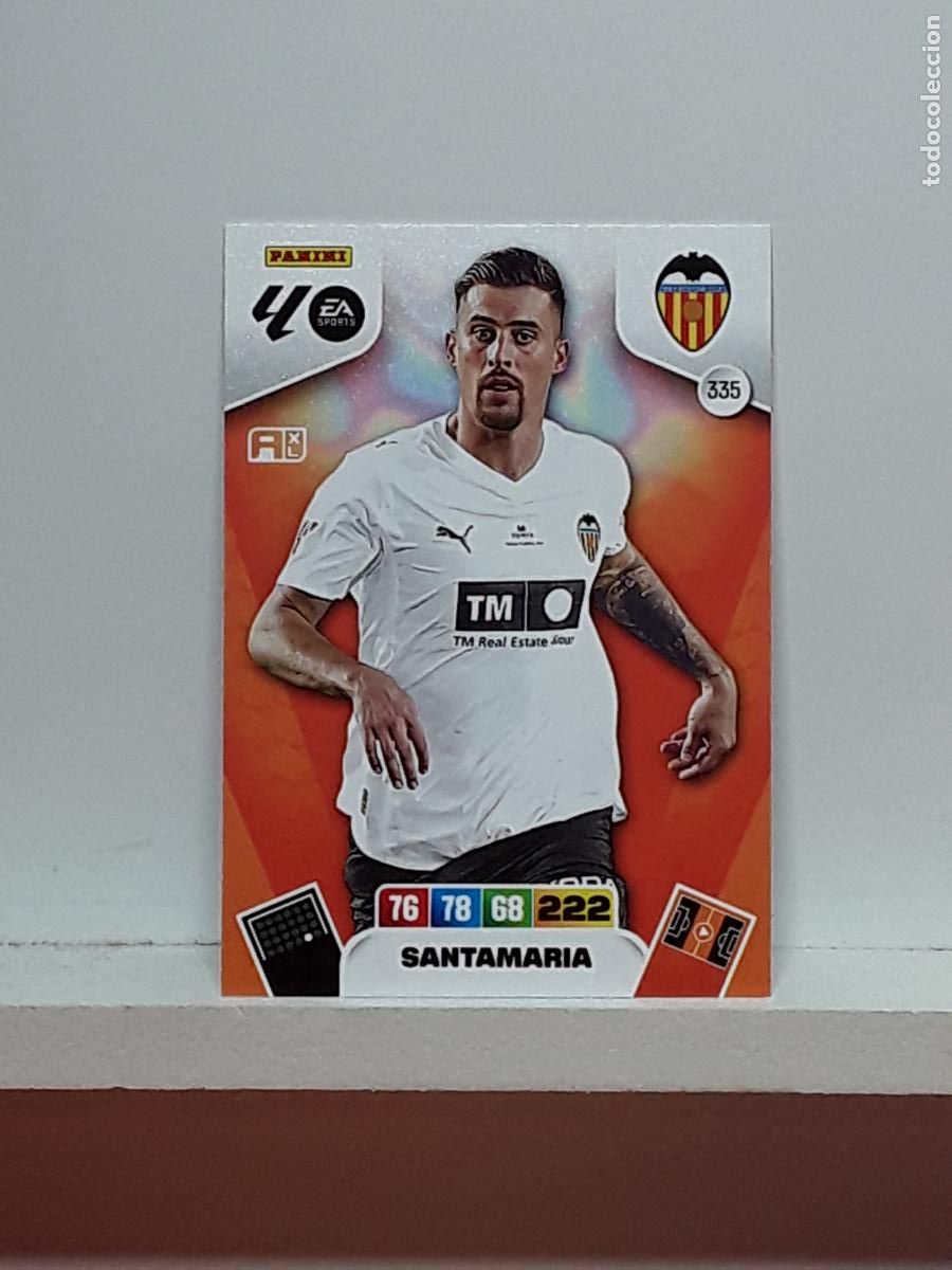 Coleccionismo cromos antiguos: ADRENALYN 2025 2026 25 26 ALBUM PANINI LIGA N 335 VALENCIA SANTAMARIA