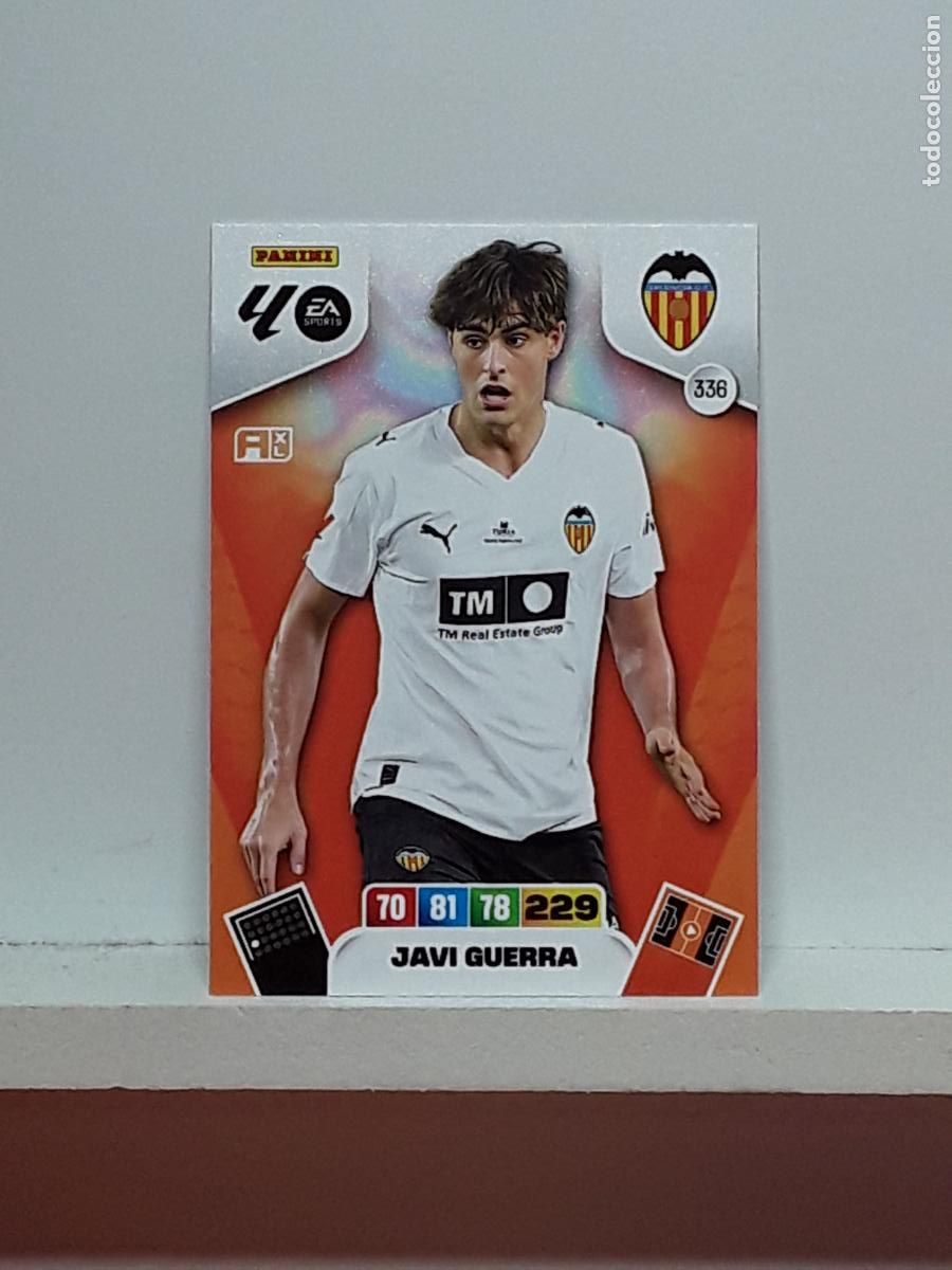 Coleccionismo cromos antiguos: ADRENALYN 2025 2026 25 26 ALBUM PANINI LIGA N 336 VALENCIA JAVI GUERRA