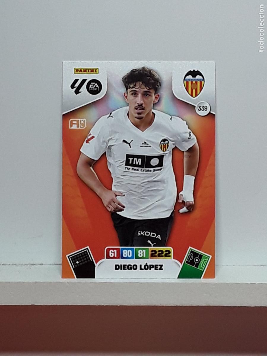Coleccionismo cromos antiguos: ADRENALYN 2025 2026 25 26 ALBUM PANINI LIGA N 339 VALENCIA DIEGO LOPEZ