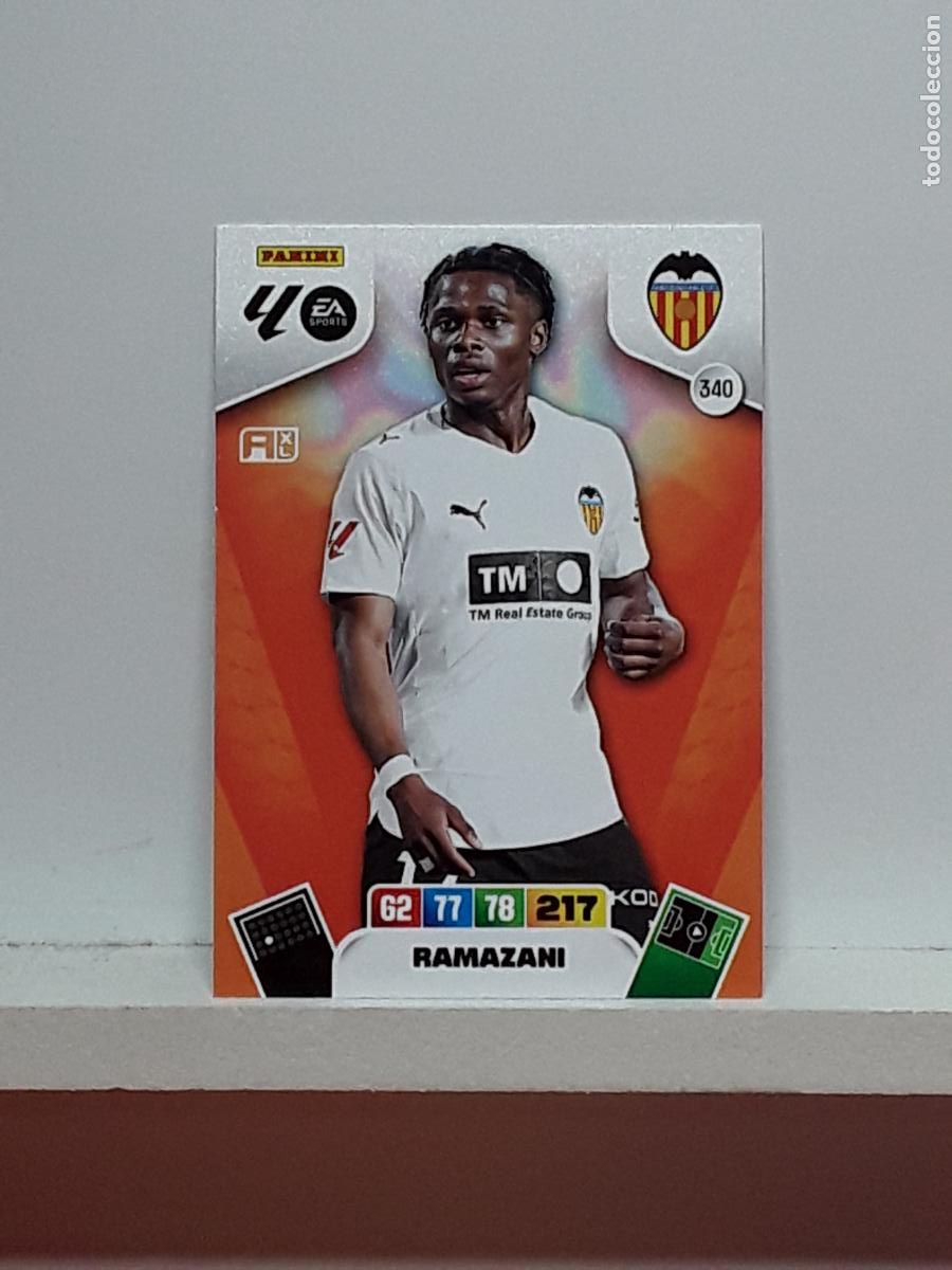 Coleccionismo cromos antiguos: ADRENALYN 2025 2026 25 26 ALBUM PANINI LIGA N 340 VALENCIA RAMAZANI