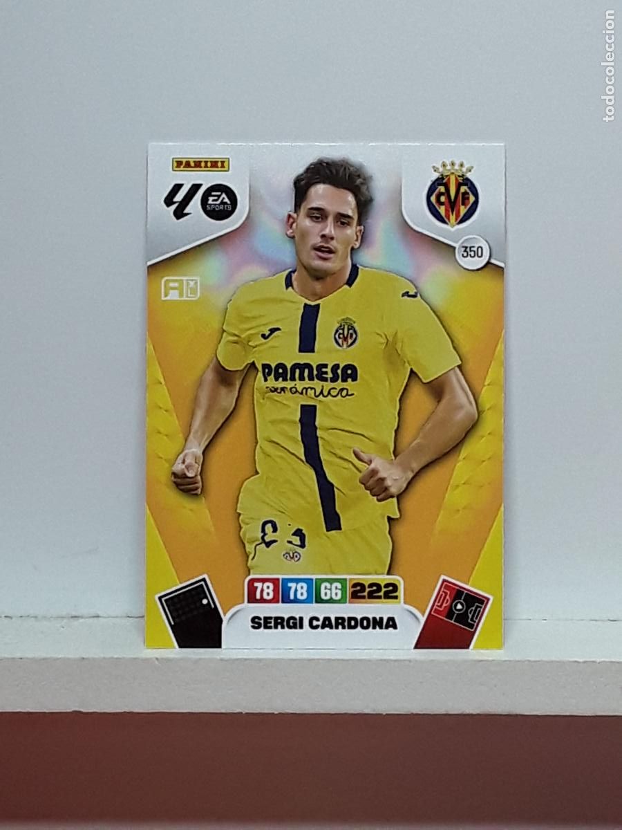 Coleccionismo cromos antiguos: ADRENALYN 2025 2026 25 26 ALBUM PANINI LIGA N 350 VILLARREAL SERGI CARDONA