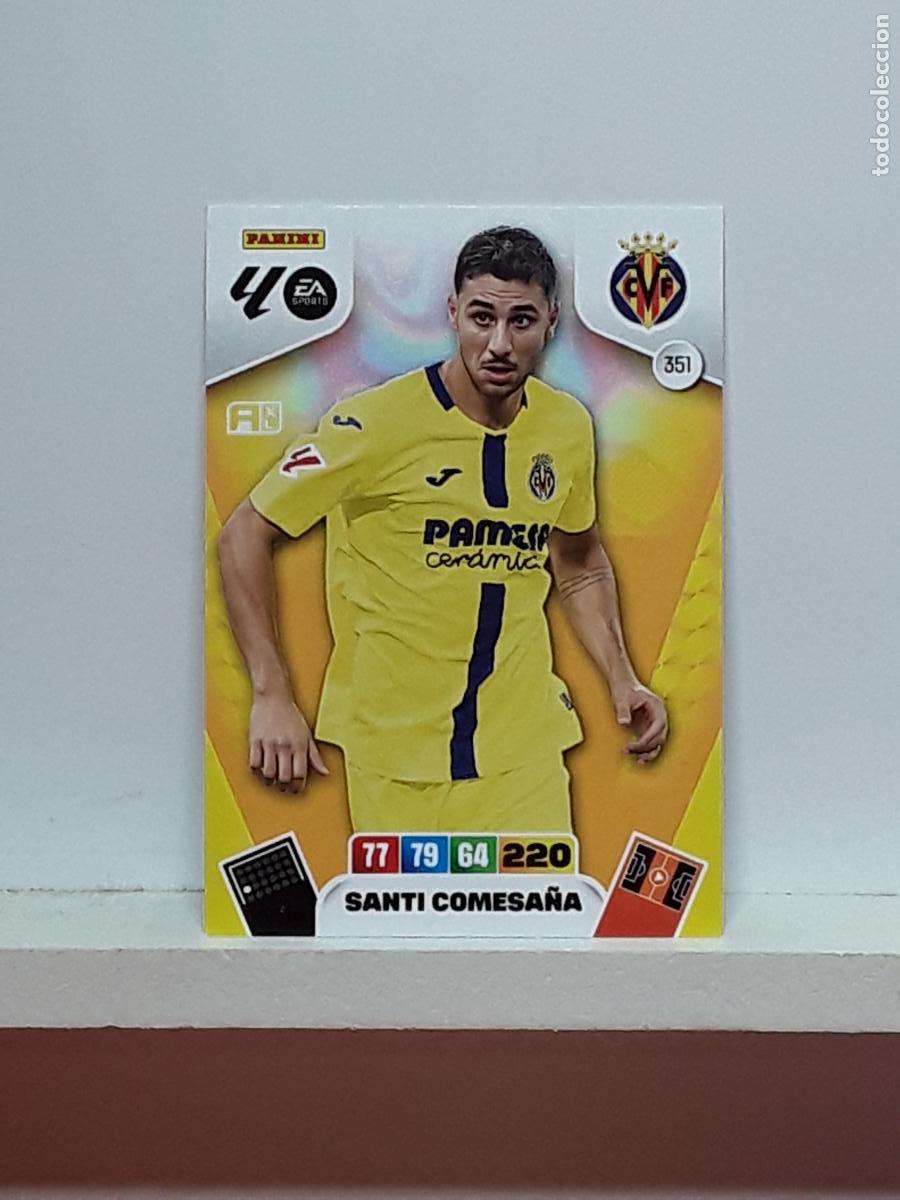 Coleccionismo cromos antiguos: ADRENALYN 2025 2026 25 26 ALBUM PANINI LIGA N 351 VILLARREAL SANTI COMESA&Ntilde;A