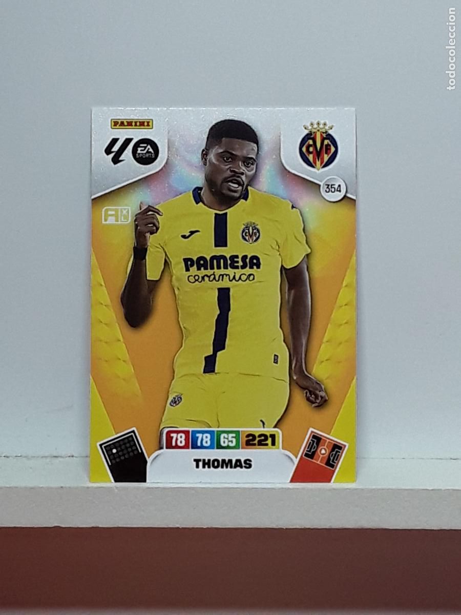 Coleccionismo cromos antiguos: ADRENALYN 2025 2026 25 26 ALBUM PANINI LIGA N 354 VILLARREAL THOMAS