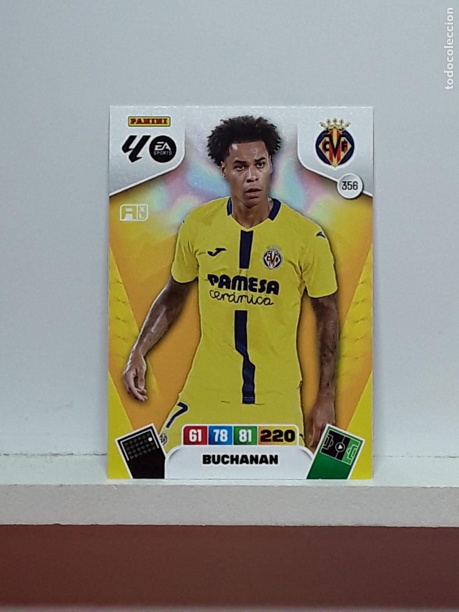 Coleccionismo cromos antiguos: ADRENALYN 2025 2026 25 26 ALBUM PANINI LIGA N 356 VILLARREAL BUCHANAN