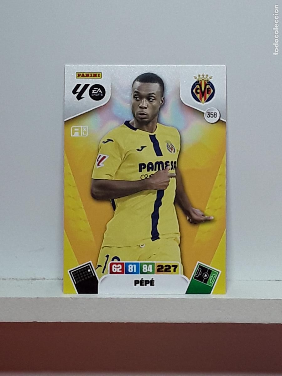 Coleccionismo cromos antiguos: ADRENALYN 2025 2026 25 26 ALBUM PANINI LIGA N 358 VILLARREAL PEPE
