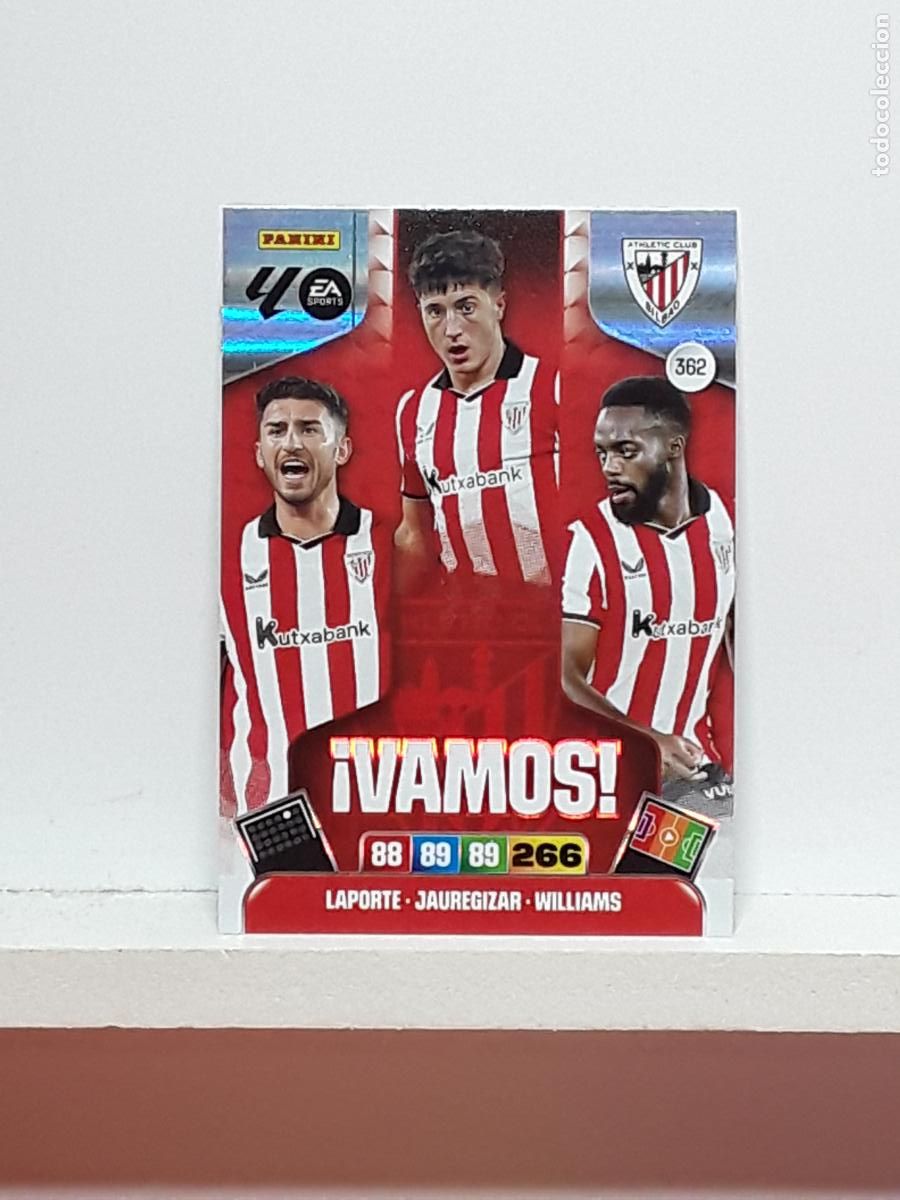 Coleccionismo cromos antiguos: ADRENALYN 2025 2026 25 26 ALBUM PANINI LIGA N 362 ATHLETIC VAMOS LAPORTE JAUREGIZAR WILLIAMS