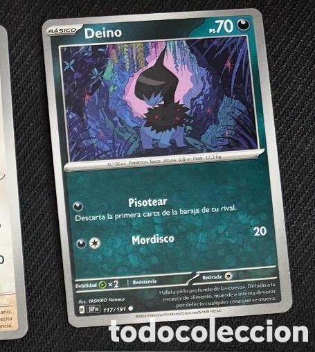 Coleccionismo cromos antiguos: 117/191 Deino Carta POKEMON TCG