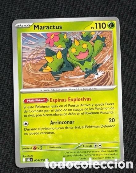 Coleccionismo cromos antiguos: 008/159 Maractus Carta POKEMON TCG