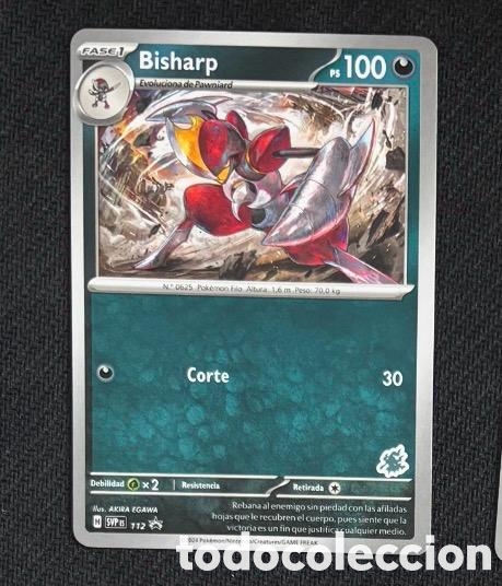Coleccionismo cromos antiguos: 112 Bisharp Carta POKEMON TCG