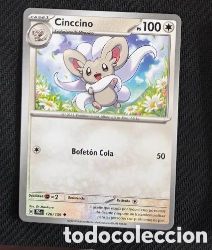 Collectable Antique Stickers: 126/159 Cinccino Carta POKEMON TCG