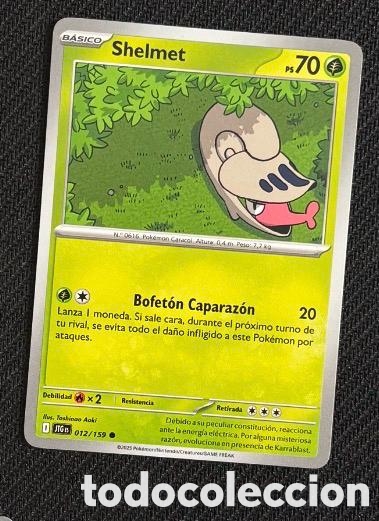 Coleccionismo cromos antiguos: 012/159 Shelmet Carta POKEMON TCG