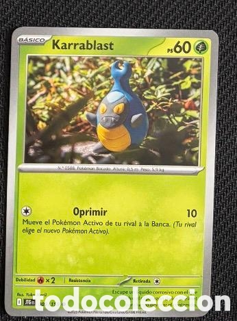 Collectable Antique Stickers: 009/159 Karrablast Carta POKEMON TCG