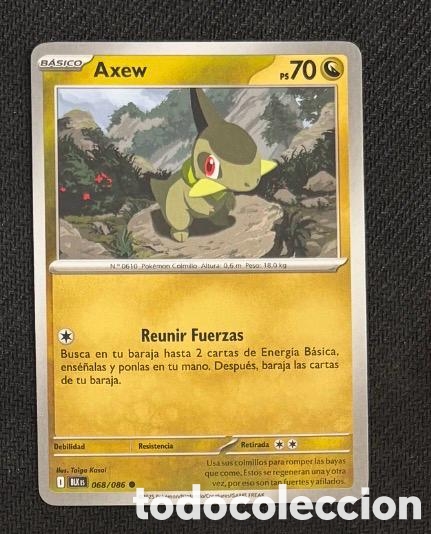 Sammeln alte Sammelbilder: 068/086 Axew Carta POKEMON TCG