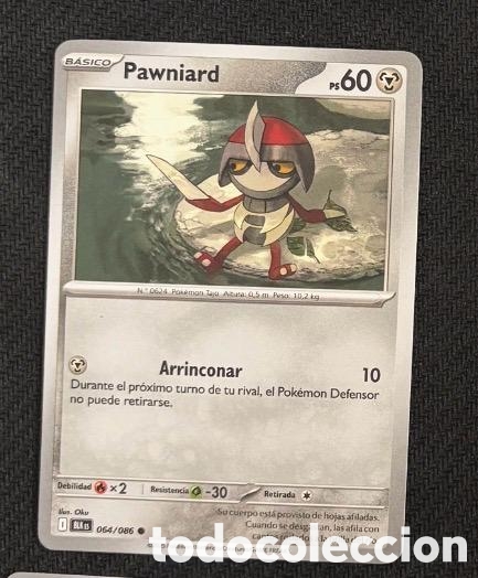 Sammeln alte Sammelbilder: 064/086 Pawniard Carta POKEMON TCG