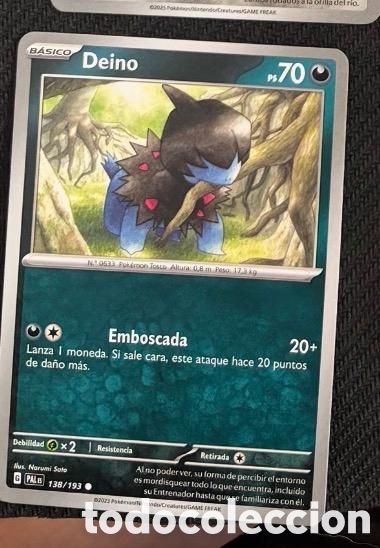Sammeln alte Sammelbilder: 138/193 Deino Carta POKEMON TCG