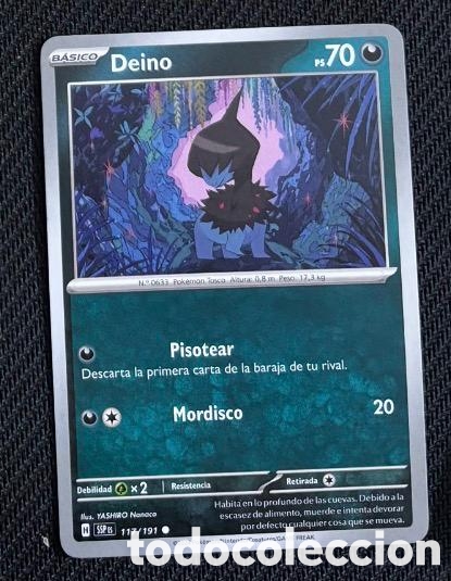 Coleccionismo cromos antiguos: 117/191 Deino Carta POKEMON TCG