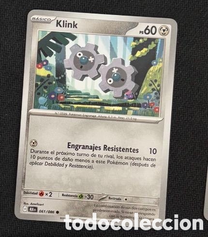 Coleccionismo cromos antiguos: 061/086 Klink Carta POKEMON TCG