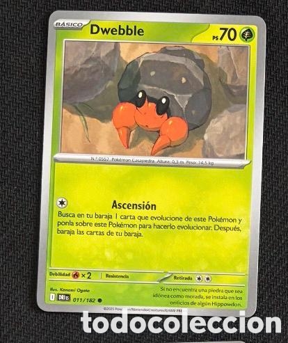 Coleccionismo cromos antiguos: 011/182 Dwebble Carta POKEMON TCG