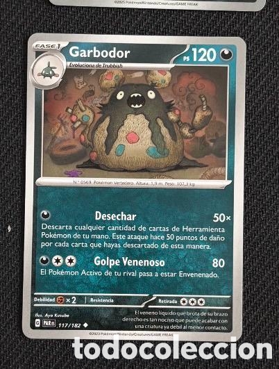 Coleccionismo cromos antiguos: 117/182 Garbodor Carta POKEMON TCG