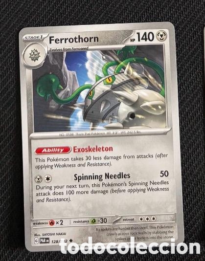 Coleccionismo cromos antiguos: 128/182 Ferrothorn Carta POKEMON TCG