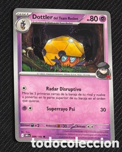 Coleccionismo cromos antiguos: 088/182 Dottler Carta POKEMON TCG