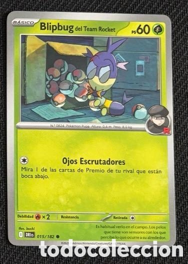 Coleccionismo cromos antiguos: 015/182 Blipbug Carta POKEMON TCG