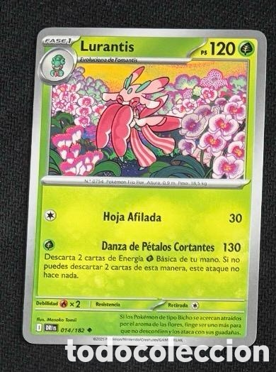 Coleccionismo cromos antiguos: 014/182 Lurantis Carta POKEMON TCG