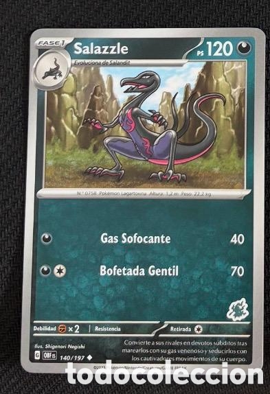 Coleccionismo cromos antiguos: 140/197 Salazzle Carta POKEMON TCG