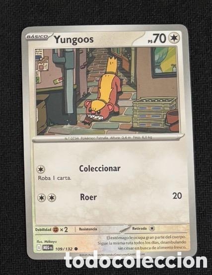 Coleccionismo cromos antiguos: 109/132 Yungoos Carta POKEMON TCG