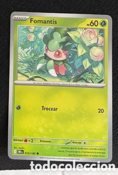 Coleccionismo cromos antiguos: 013/182 Fomantis Carta POKEMON TCG