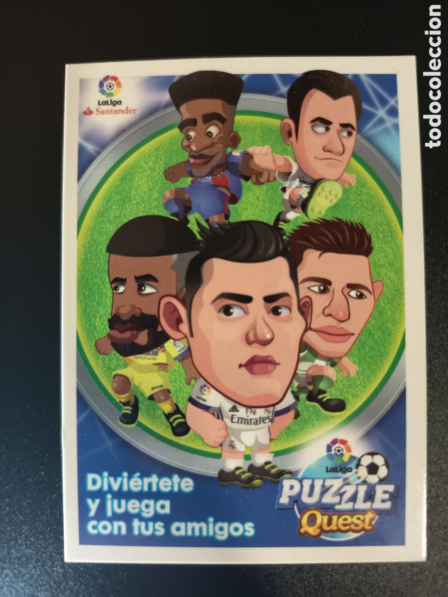 Coleccionismo cromos antiguos: Cromo card PUZZLE QUEST RONALDO 2016-17 2016 2017