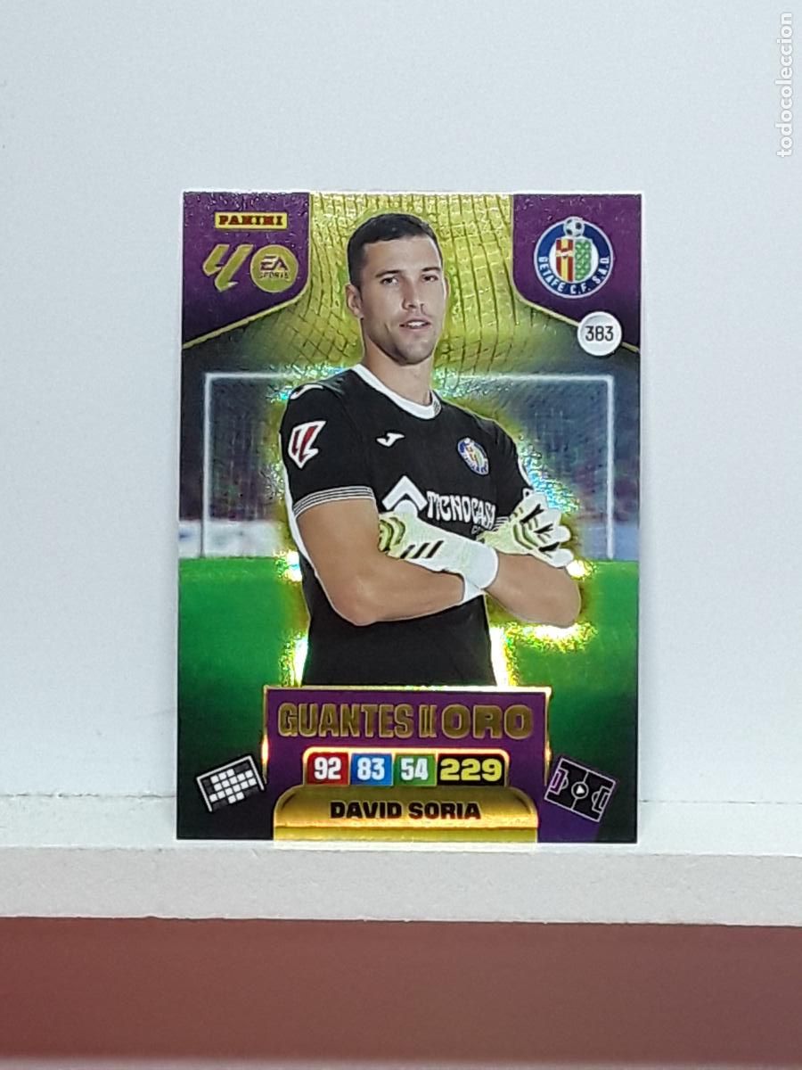 Coleccionismo cromos antiguos: ADRENALYN 2025 2026 25 26 ALBUM PANINI LIGA N 383 GETAFE GUANTES DE ORO DAVID SORIA
