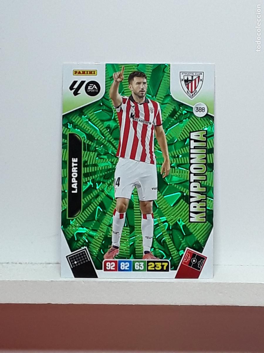 Coleccionismo cromos antiguos: ADRENALYN 2025 2026 25 26 ALBUM PANINI LIGA N 388 ATHLETIC KRYPTONITA LAPORTE
