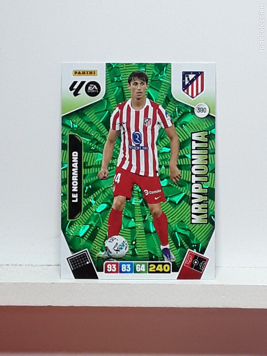 Coleccionismo cromos antiguos: ADRENALYN 2025 2026 25 26 ALBUM PANINI LIGA N 390 ATLETICO MADRID KRYPTONITA LE NORMAND