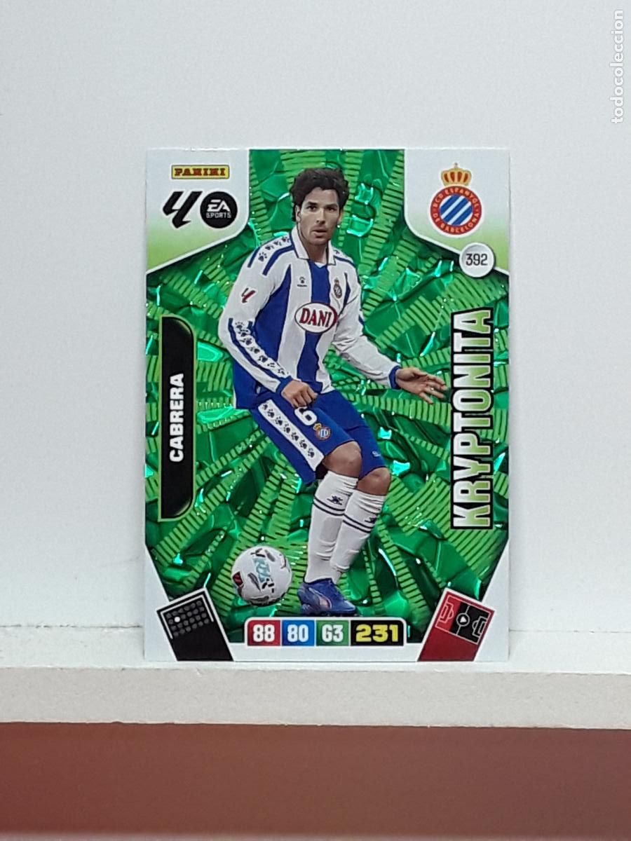 Coleccionismo cromos antiguos: ADRENALYN 2025 2026 25 26 ALBUM PANINI LIGA N 392 ESPANYOL KRYPTONITA CABRERA
