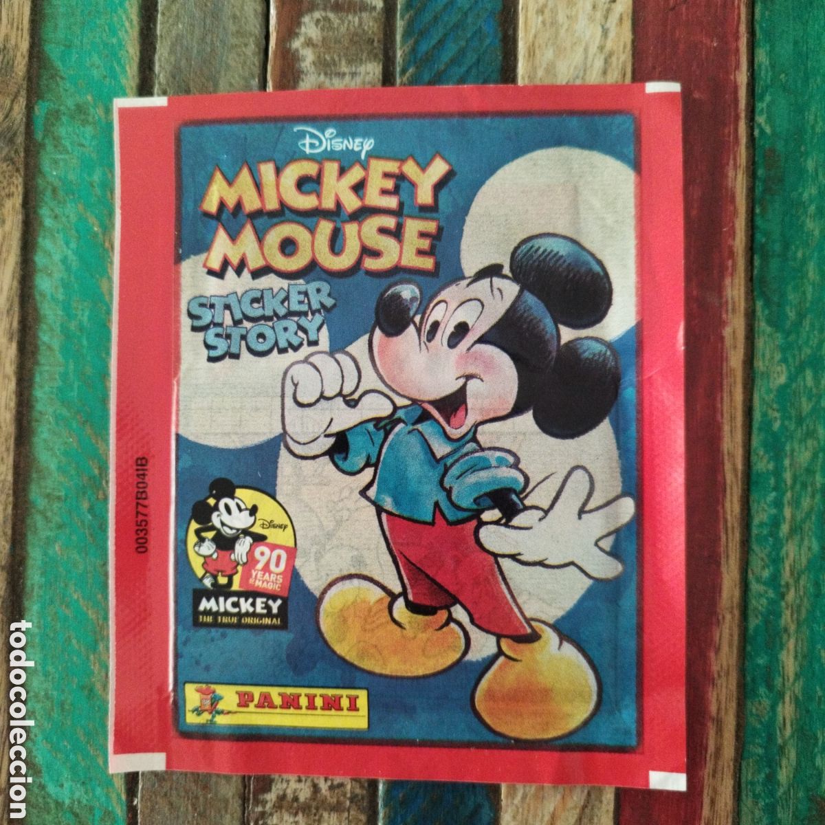 Coleccionismo cromos antiguos: PANINI SOBRE SIN ABRIR COLECCION MICKEY MOUSE 90 ANIVERSARIO