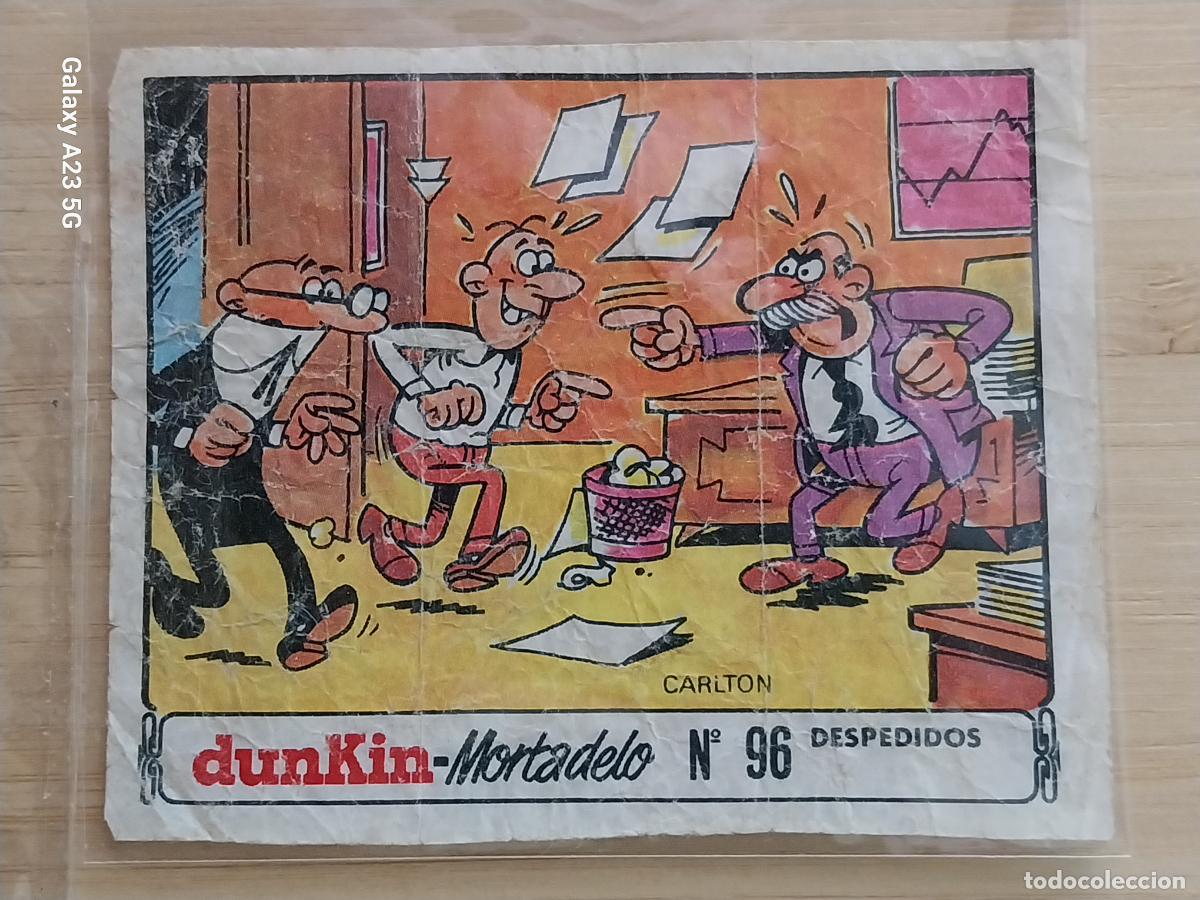 Coleccionismo cromos antiguos: DUNKIN MORTADELO A&Ntilde;O 1971 EL MEDALLON ROBADO CROMO 96 RECUPERADO ORIGINAL A&Ntilde;O