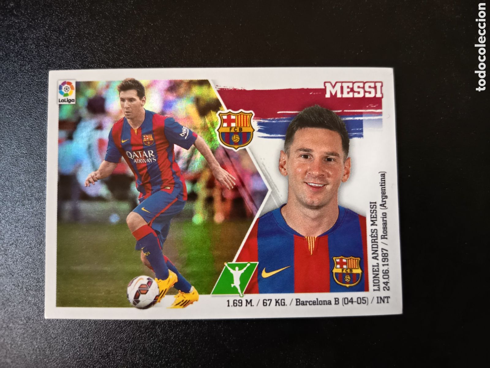 Coleccionismo cromos antiguos: SIN PEGAR CROMO STICKER N&ordm; 17 MESSI COLECCI&Oacute;N LIGA ESTE PANINI 2015-16 2015 2016 (I)