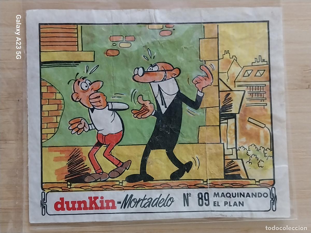Coleccionismo cromos antiguos: DUNKIN MORTADELO A&Ntilde;O 1971 EL MEDALLON ROBADO CROMO 89 MAUINANDO PLAN RECUPERADO ORIGINAL A&Ntilde;O