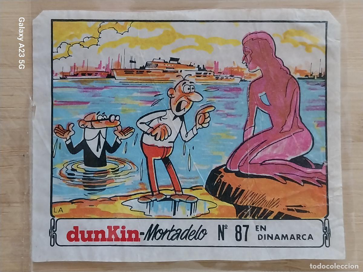 Coleccionismo cromos antiguos: DUNKIN MORTADELO A&Ntilde;O 1971 EL MEDALLON ROBADO CROMO 87 DINAMARCA RECUPERADO ORIGINAL A&Ntilde;O