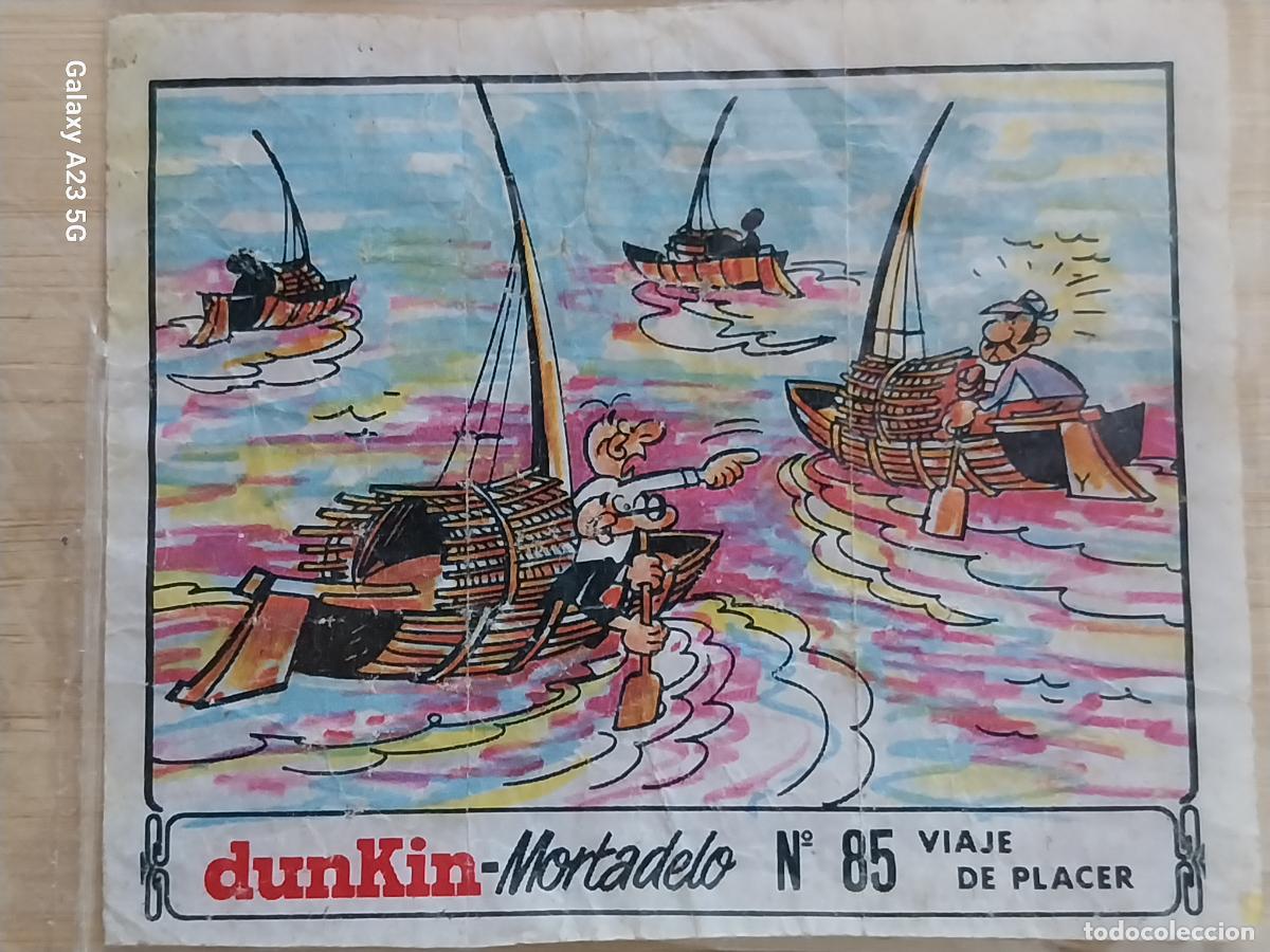 Coleccionismo cromos antiguos: DUNKIN MORTADELO A&Ntilde;O 1971 EL MEDALLON ROBADO CROMO 85 VIAJE DE PLACER RECUPERADO ORIGINAL A&Ntilde;O