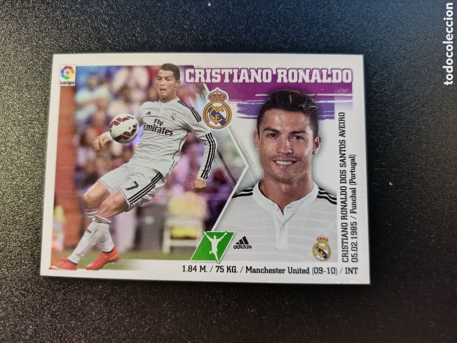 Coleccionismo cromos antiguos: SIN PEGAR CROMO STICKER N&ordm; 19 CRISTIANO RONALDO COLECCI&Oacute;N LIGA ESTE PANINI 2015-16 2015 2016 (I)