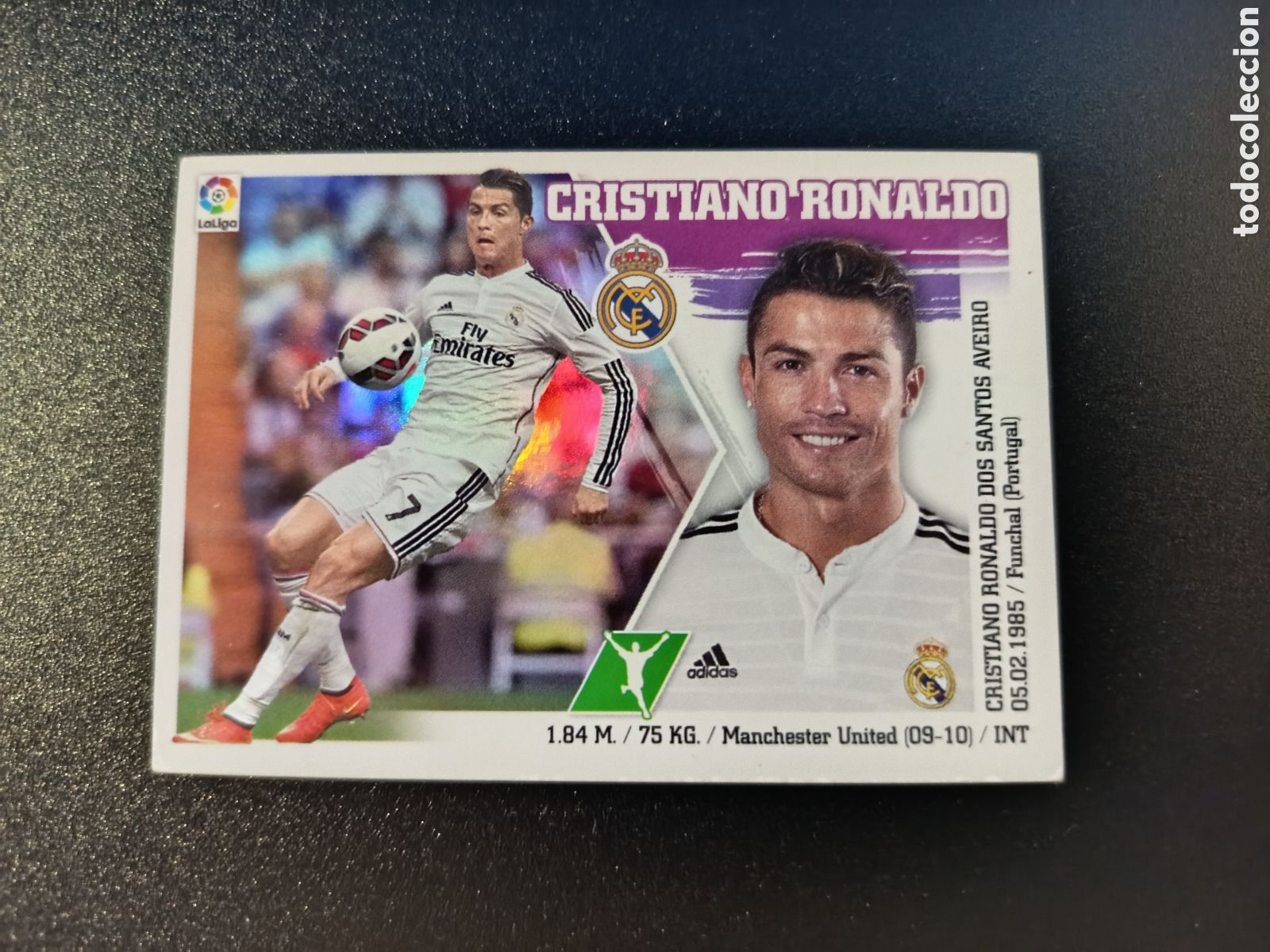 Coleccionismo cromos antiguos: SIN PEGAR CROMO STICKER N&ordm; 19 CRISTIANO RONALDO COLECCI&Oacute;N LIGA ESTE PANINI 2015-16 2015 2016 (III)