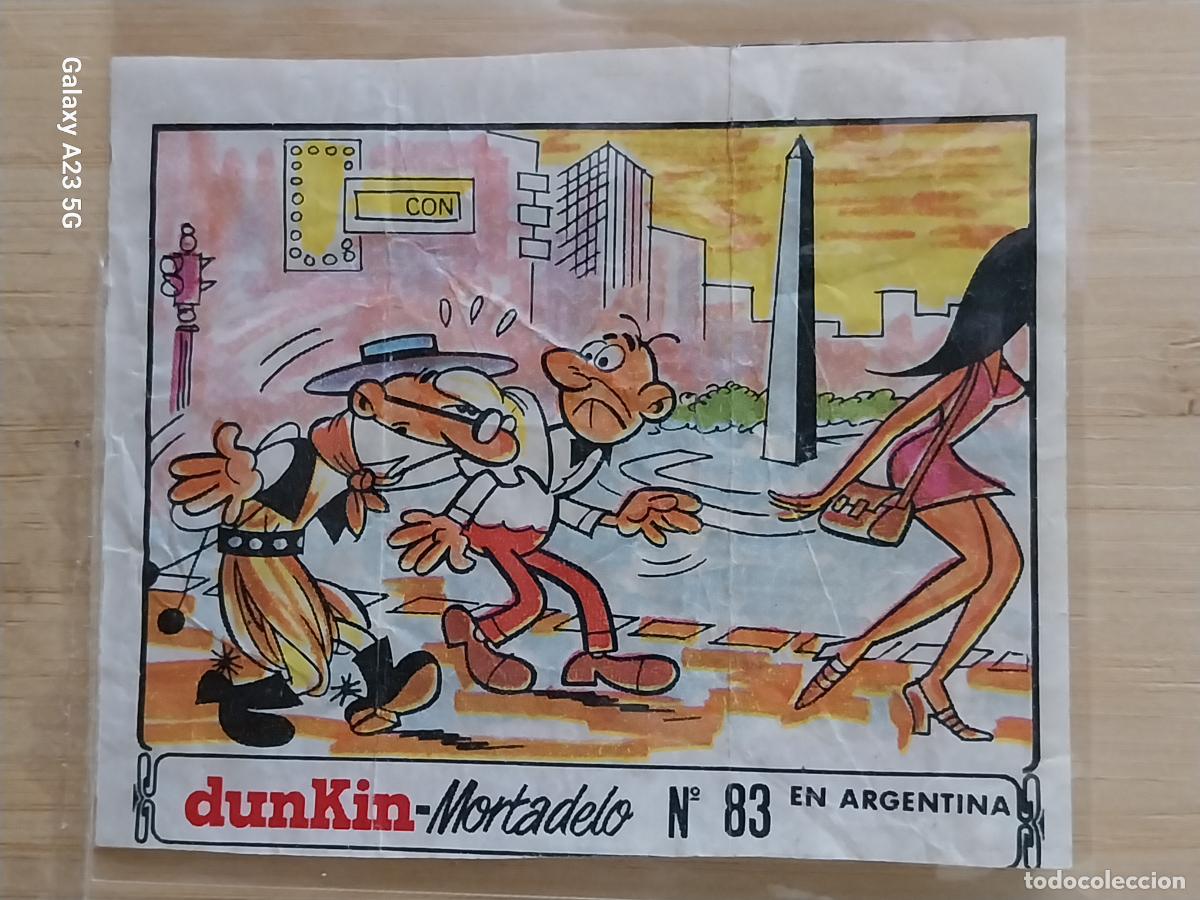 Coleccionismo cromos antiguos: DUNKIN MORTADELO A&Ntilde;O 1971 EL MEDALLON ROBADO CROMO 83 EN ARGENTINA RECUPERADO ORIGINAL A&Ntilde;O
