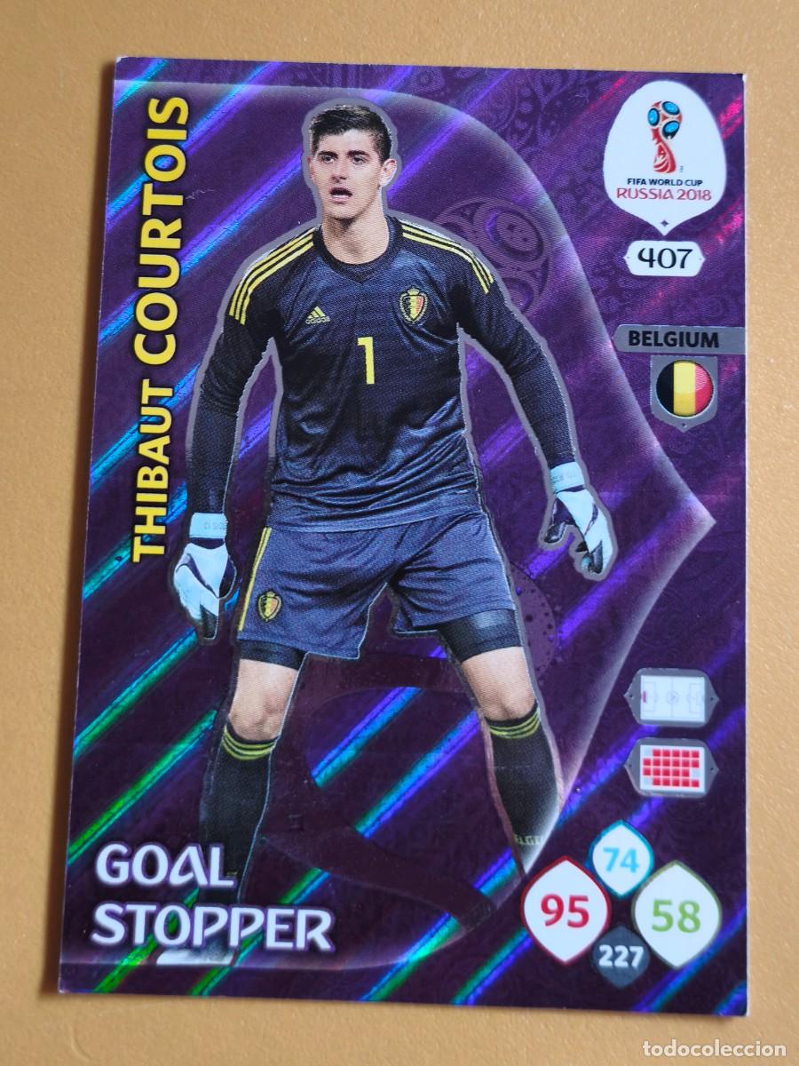 Coleccionismo cromos antiguos: courtois, rusia 2018 goal stopper