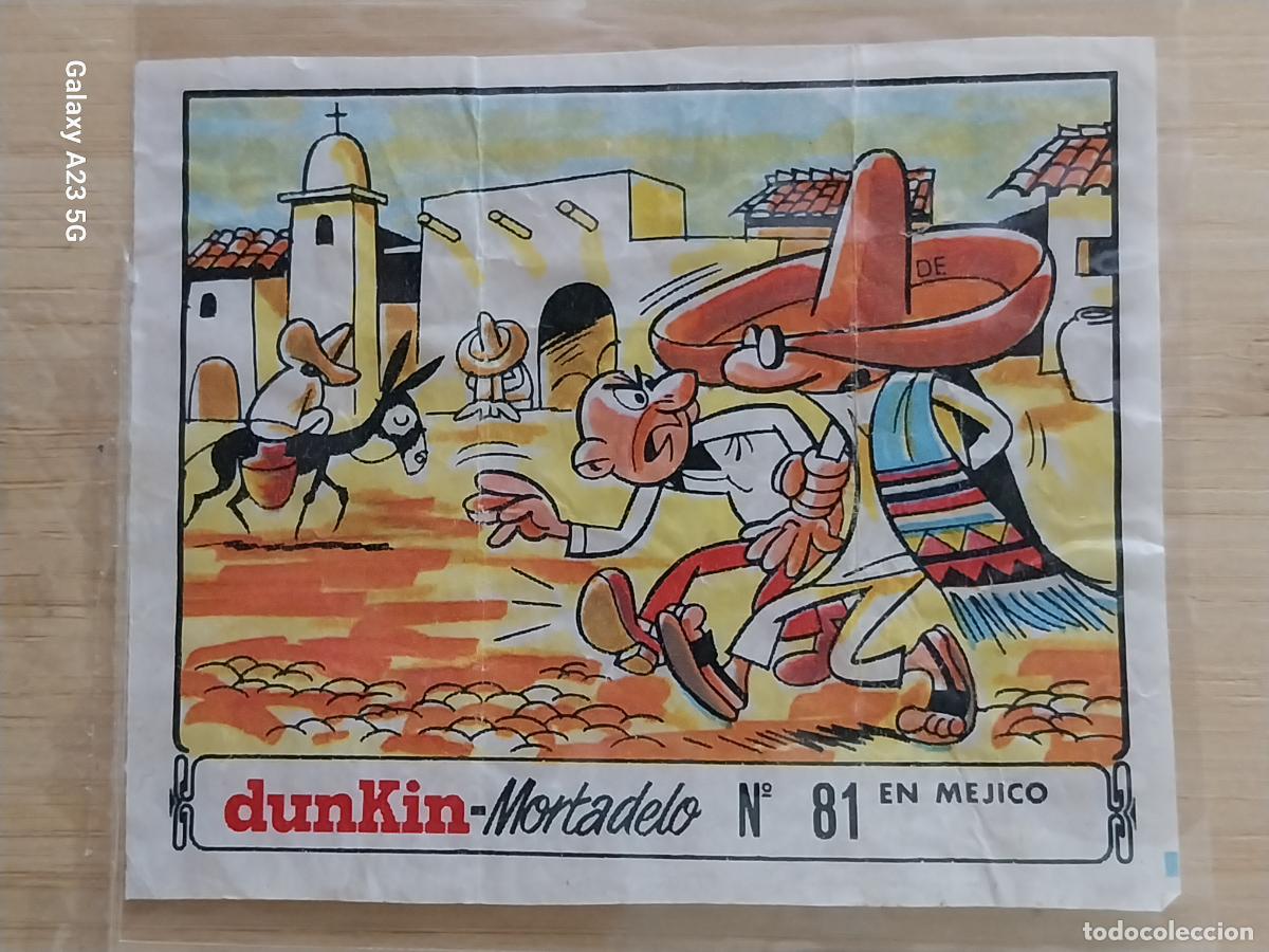 Coleccionismo cromos antiguos: DUNKIN MORTADELO A&Ntilde;O 1971 EL MEDALLON ROBADO CROMO 81 EN MEJICO MEXICO RECUPERADO ORIGINAL A&Ntilde;O