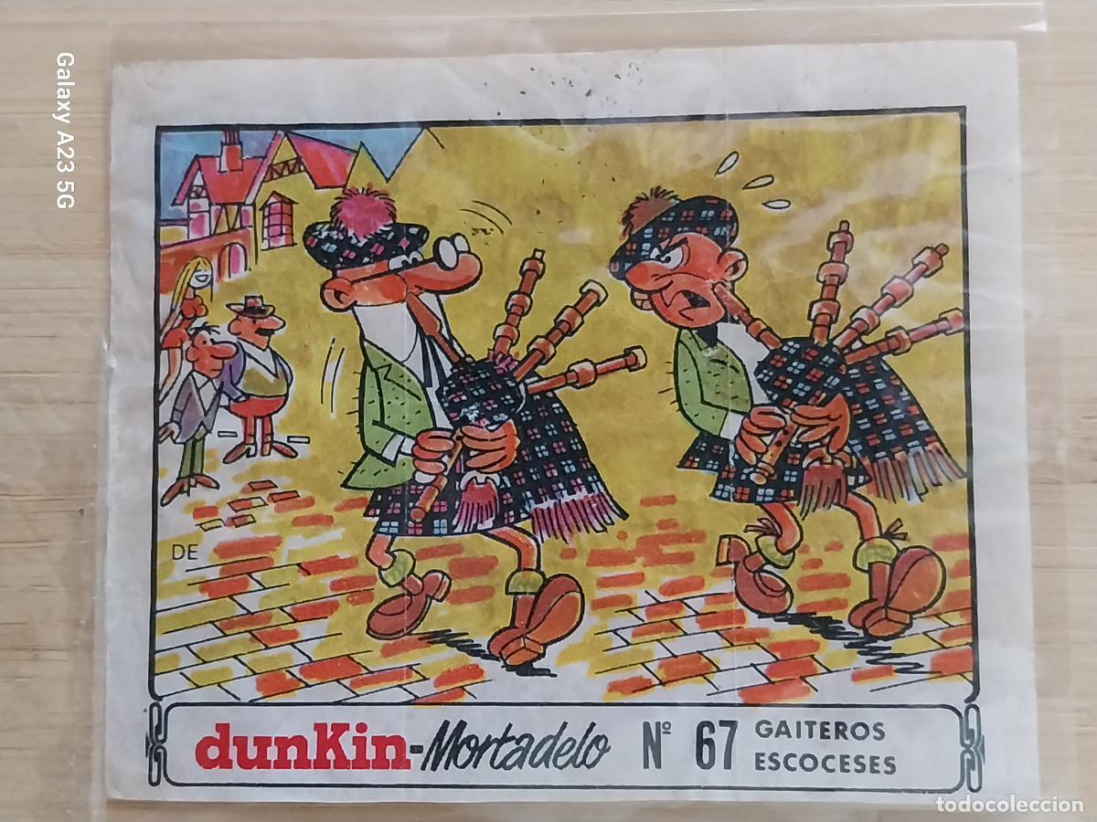 Coleccionismo cromos antiguos: DUNKIN MORTADELO A&Ntilde;O 1971 EL MEDALLON ROBADO CROMO 67 GAITEROS ESCOCESES RECUPERADO ORIGINAL