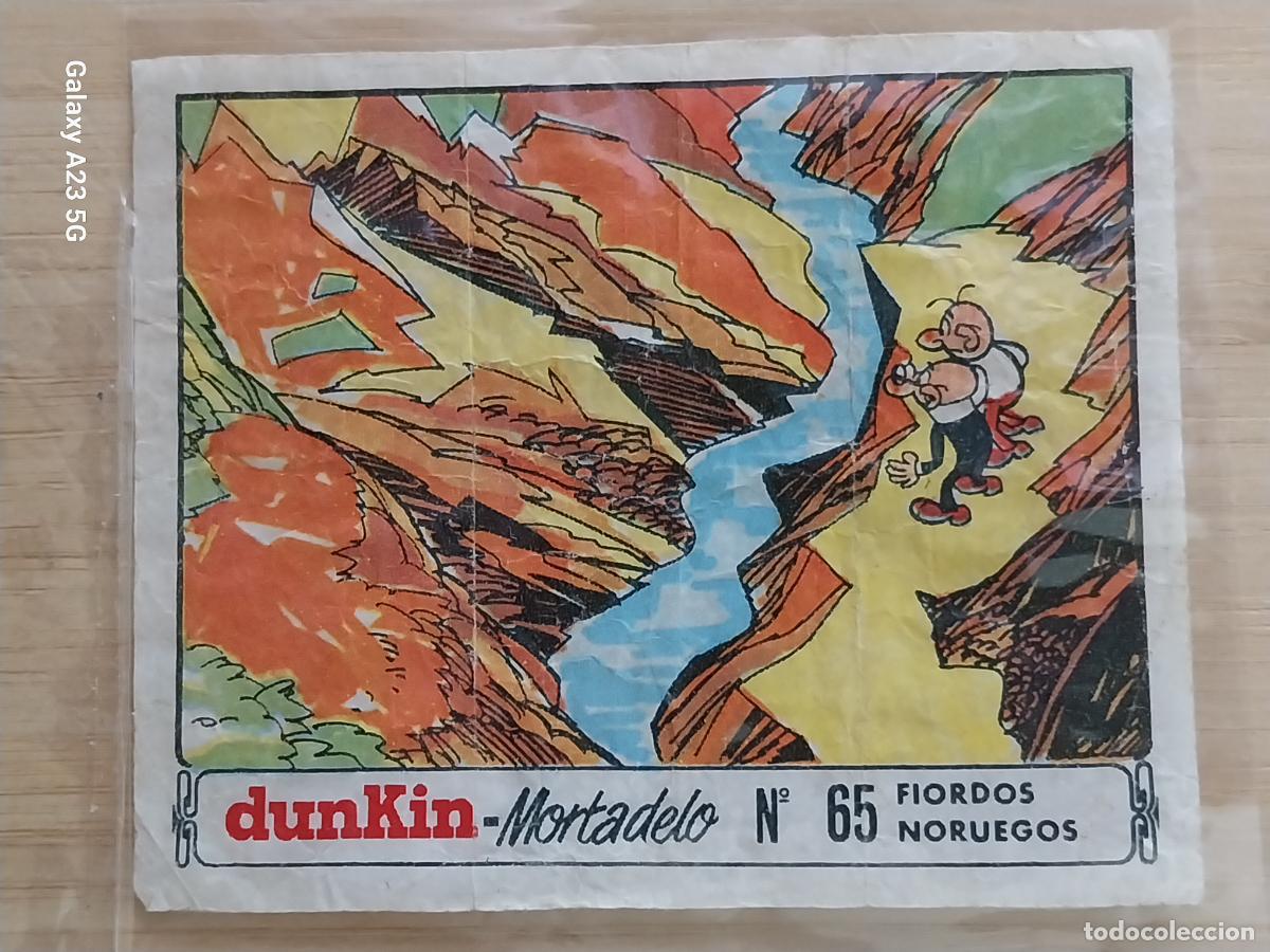 Coleccionismo cromos antiguos: DUNKIN MORTADELO A&Ntilde;O 1971 EL MEDALLON ROBADO CROMO 65 FIORDOS NORUEGOS RECUPERADO ORIGINAL
