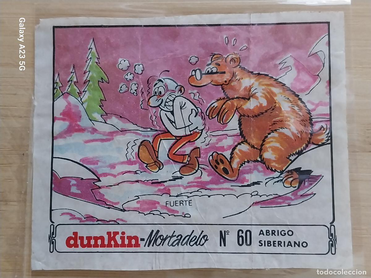 Coleccionismo cromos antiguos: DUNKIN MORTADELO A&Ntilde;O 1971 EL MEDALLON ROBADO CROMO 60 ABRIGO SIBERIANO RECUPERADO ORIGINAL